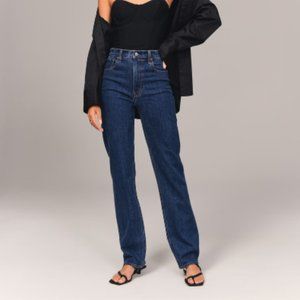 Ultra High Rise 90s Straight Jean Dark